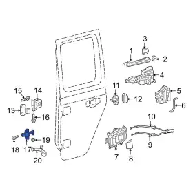 Jeep Oe 68297668ad For Wrangler 2023 Rear Door Check