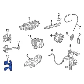 68544488aa Jeep Oe For Grand Cherokee L 2021-2024 Front Right Lower Door Hinge