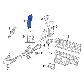 6lj59tx7aa Jeep Oe For Gladiator 2020-2024 Door Pillar Post Trim Set