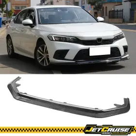 Jc-blf-hc224rs3p-cfl Jetcruise Fits 22-24 Honda Civic Rs Style 3pcs Carbon Look Front Bumper Lip Spoiler Pp