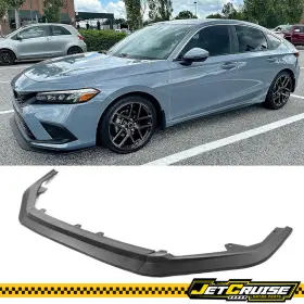 Jc-blf-hc224rs3p-pp Jetcruise Fits 22-24 Honda Civic Rs Style 3pcs Matte Black Front Bumper Lip Splitter Pp