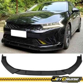Jc-blf-kk521rg3p-pp Jetcruise Fits 21-25 Kia Optima K5 Matte Black 3pcs Front Bumper Lip Splitter Pp