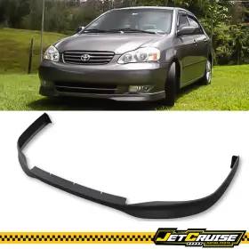 Jc-blf-tcl03tr-pu Jetcruise Fits 03-04 Toyota Corolla Sedan T-r Style Front Bumper Lip Splitter Unpainted Pp