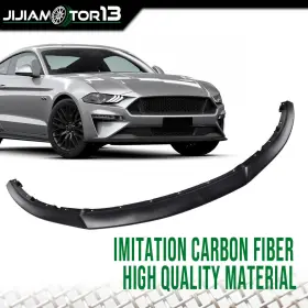 J-02esw1211acb Jijiamotor13 Front Bumper Lip Splitter Chin Fit For 13-14 Ford Mustang Carbon Fiber Look