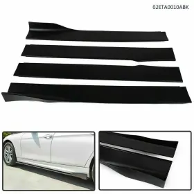 J-02eta0010abk Jijiamotor13 2 Pair Universal Car Side Skirt Extension Rocker Panel Splitter Lip For Most