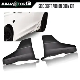 J-02eta6101abk Jijiamotor13 Fit For 17-21 Tesla Model 3 Side Skirt Rear Bumper Lip Splitter Winglet Body Kit