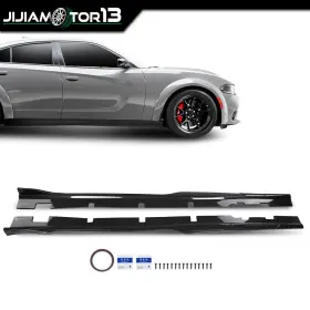 J-02rpa3737acb Jijiamotor13 Fit For 15-23 Charger Side Skirts Accessories Carbon Fiber Look Rock Panels