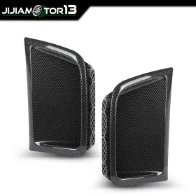 Jijia040502 Jijiamotor13 Fit For 2008-2014 Subaru Wrx Sti 2pcs Carbon Fiber Front Bumper Side Air Vents