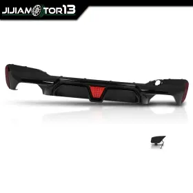 Jijia2025102004 Jijiamotor13 Rear Diffuser Lip M5 Cs Style With Led Light Fits Bmw G30/g31/g38 5 Series 2017-23