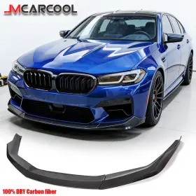 Jcyw-bm592-dc Jm Dry Carbon Fiber Front Bumper Lip Spoiler For Bmw 5 Series F90 M5 Lci 2021-2024