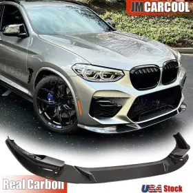 W-bm1017 Jmcarcool Real Carbon Fiber Front Bumper Lip Spoiler Splitter For Bmw X3m F97 X4m F98 19up