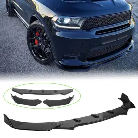 46764 Jmtbno Front Bumper Lip Spoiler Splitter Abs Glossy Black For Dodge Durango Sxt Rt Srt