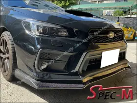 7-wrx18flcscf Jpm 2018 Subaru Wrx Sti Cs Style Cf Carbon Fiber Front Bumper Chin Lip Body Kit