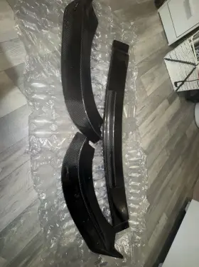 118789 K2 Industries Hyundai Genesis Coupe Real Carbon Fiber Front Lip Lower Splitter 13-16 3.8l