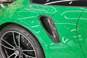 212275100-t22 Karbonization Twill Carbon Fiber Porsche 911 992 Turbo S Side Air Vent Fender Intake Trims