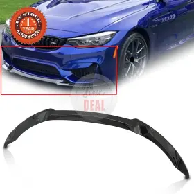 1kpbw1203009 Karpal Front Bumper Lip Splitter For 2015-20 Bmw F80 M3 F82 F83 M4 Gloss Black Cs Style