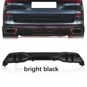 1kpbw1203053 Karpal For 2019-25 Bmw G05 X5 M Sport Pp Mp Style Gloss Black Rear Bumper Lip Diffuser