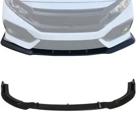 Keepcrushparts 12497502 3 Pcs Black Front Lip Under Splitters Air Dam For 2006-2011 Honda Civic 1.8l