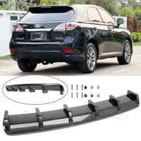 36589 Keepdsgn For Lexus Rx300 Rx350 Carbon Shark Fin Wing Rear Diffuser Bumper Spoiler Lip