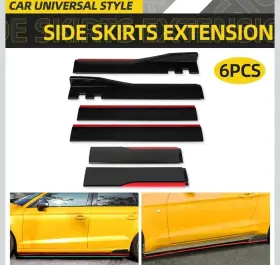 A0813 Keepdsgn 78-3/4 Inch Universal Car Side Skirt Wide Body Kit 200cm Free Shipping