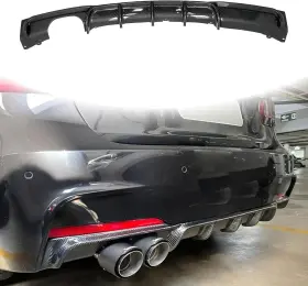 Kt-bm3s-003 Ketai Carbon Fiber Look Abs For 2012-2018 Bmw 3 Series F30 F35 M Sport Rear Diffuser