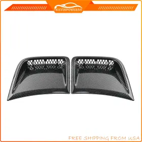 4-flc-2715-rcf Kevinpower88 2pcs Carbon Fiber Style Front Bumper Side Air Vents For 08-14 Subaru Impreza Wrx