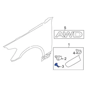 1243103107b Kia Oe For Sportage 2023-2025 Door Molding Screw