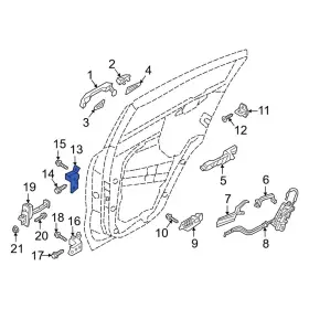 79410d8000 Kia Oe For Sorento 2021-2025 Rear Right Upper Door Hinge 79410d8000 Kia Oe For Sorento 2021-2025 Rear Right Upper Door Hinge