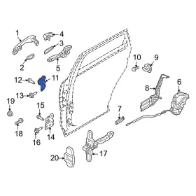 79420d8000 Kia Oe For Sorento 2021-2025 Rear Left Upper Door Hinge