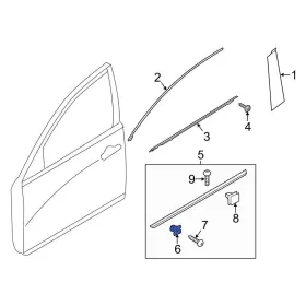 877562f010 Kia Oe For Cadenza 2014-2020 Door Molding Grommet