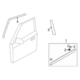 8775835010 Kia Oe For Soul 2010-2013 Front Door Molding Clip