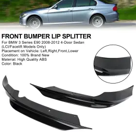 C207-a060-a Kingdarn Front Bumper Lip Splitter Spoiler Fit Bmw 3 Series E90 2008-2012 Lci Pp F13