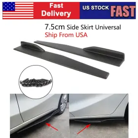 Kkkeeparts 523456315127 29.33 Inch Side Skirts Extension Rocker Splitter Diffuser Winglet Wings Carbon Fiber