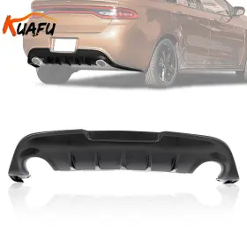Flm000002582 Kuafu For Dodge Dart 2013-2016 14 15 Gts Style Pp Black Rear Bumper Lower Diffuser Lip