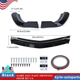 A205 Ky 806652564156 New Bumper Lip Spoiler Set For 15-18 Mercedes Benz W205 S205 C205 C-class
