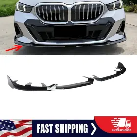 Kyllaoo 4426963 For 2024-2026 Bmw G60 530i 540i Glossy Black Front Bumper Lip Spoiler Kit