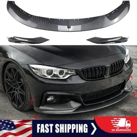 51192408994 Kyllaoo For Bmw F32 F33 F36 M Sport 2014-2020 Front Spoiler Lip Splitter Carbon Fiber