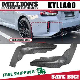 Kyllaoo 6546121121 Rear Bumper Spats Diffuser Side Corner For Bmw M2 G87 2023-2025 Carbon Fiber
