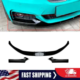 6561622 Kyllaoo Glossy Black For Bmw F22 F23 M Sport 13-20 Mp Style Front Bumper Lip Splitter