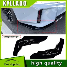 8765816514 Kyllaoo Rear Bumper Corner Winglet Glossy Black For 2023-25 Bmw G87 M2 Performance Style