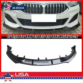Dgs010661-c Kyllaoo Gt Style Carbon Painted Front Bumper Lip For Bmw G14 G15 G16 840i M850i 19-26