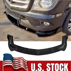Dreamrefit10699-gb Kyllaoo Front Bumper Lip Splitter For Mercedes-benz Sprinter 2500 3500 W906 Gloss Black