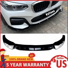 Ly14 Kyllaoo For Bmw X3 G01 X4 G02 M Sport 2018-2021 Gloss Black Front Bumper Spoiler Lip