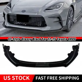 Mag-gr86-2022-2025-front-c Kyllaoo For Toyota Gr86 2022-2025 Gloss Black Front Bumper Lip Spoiler Splitter Body Kit