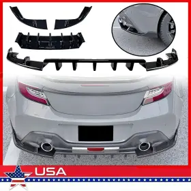 Mag009431-gb Kyllaoo For 2022-2025toyota Gr86 Subaru Brzgloss Black Rear Bumper Diffuser Lip Kit