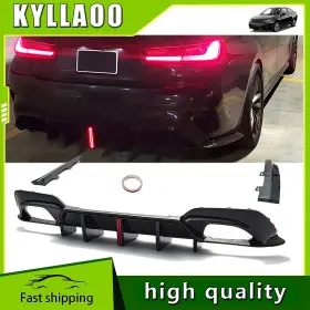 St-g20-rl-5-gb Kyllaoo Rear Diffuser Led Cms Style For 2019-2022 Bmw 3 Series 330i M340i G20 M Sport