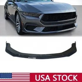 Ztt008994-gb Kyllaoo Ecoboost/gt S650 Gloss Black Front Bumper Lip Splitter For 2024-26 Ford Mustang