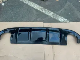 Law66000 Labwork Rear Bumper Lip Spoiler Diffuser Splitter For 2014-2020 Infinity Q50 Black