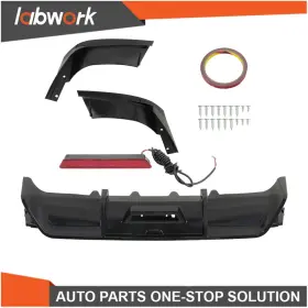 Tl20919q Labwork Rear Bumper Diffuser Lip For Toyota Camry 2018 2019-2021 Glossy Black