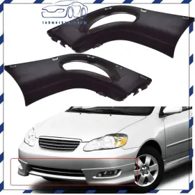La870048cm Labworkauto 1 Pair Front Bumper Lip Splitter Wrap Angle For 05-08 Toyota Corolla S Style